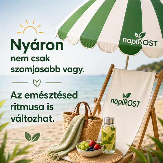 Nyár és emésztés: miért változik meg ilyenkor a bélrendszer működése? ☀️